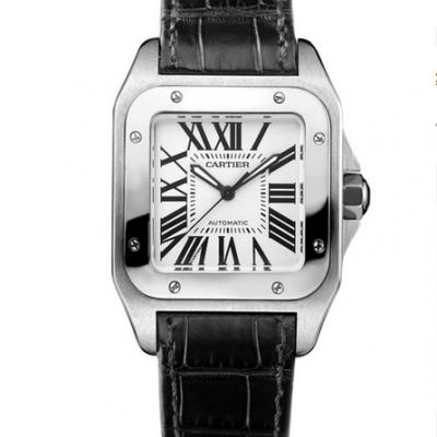 V6 factory Cartier Santos (Santos) W20106X8 square mechanical men's watch top imitation - Click Image to Close