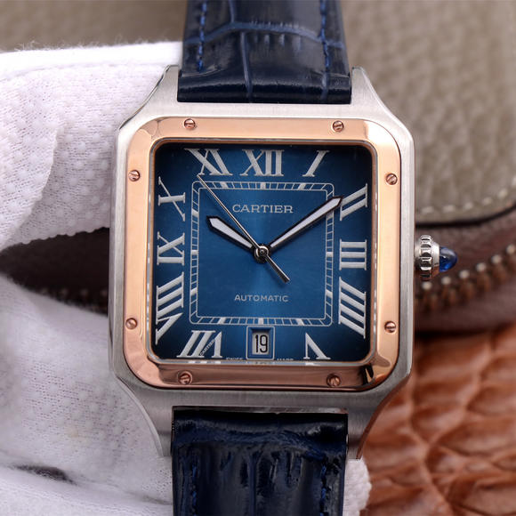 TW Cartier V2 upgraded version of Sandoz couple watch, automatic mechanical movement, belt watch - Click Image to Close