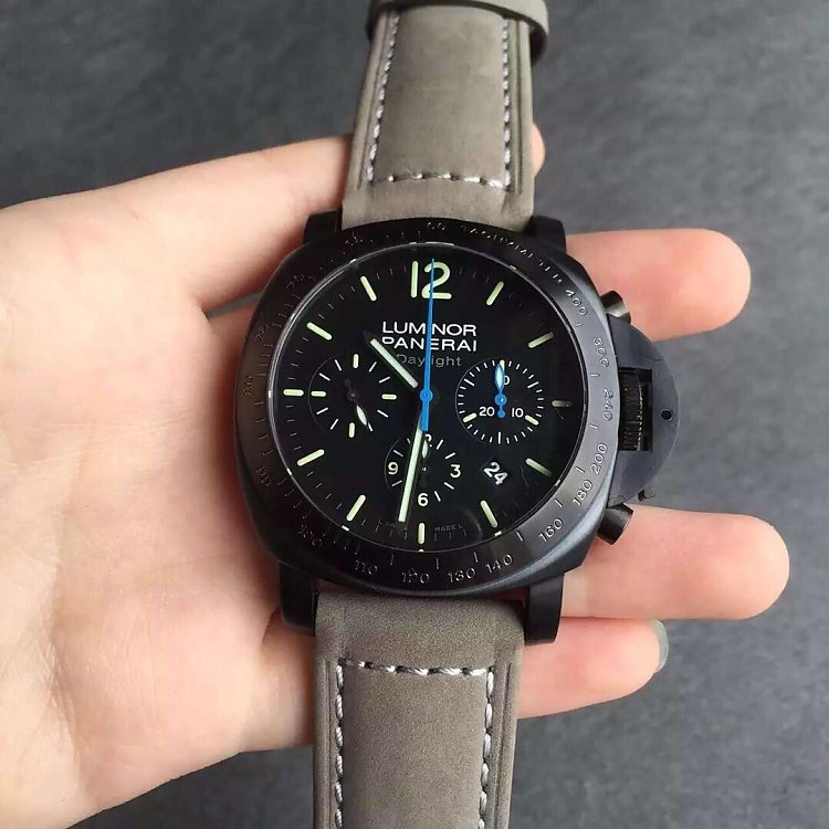 n Factory Paner Haipam363 automatic mechanical watch with bright blue needle. - Click Image to Close