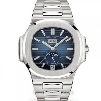 PF Patek Philippe Nautilus 5726/1A-010 Steel Band Moon Phase Mechanical Men's Watch - Click Image to Close