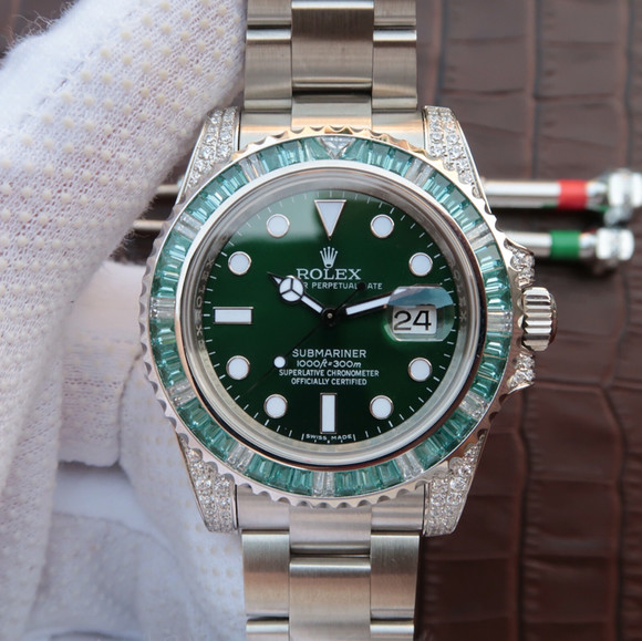 Rolex Submariner 116610LV Diamond European and American Version.V7 Ultimate Edition. - Click Image to Close