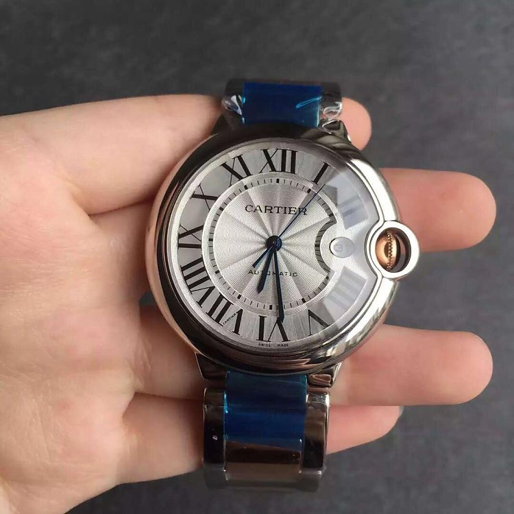 V6 factory replica Cartier Santos medium rose gold ring mechanical watch - Click Image to Close