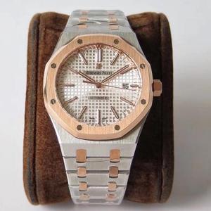 JF Artifact Audemars Piguet AP15400 Super Men's Mechanical Watch "V5" Upgraded Edition con superficie oro e bianco