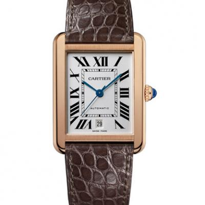 Cartier tank Series W5200026 orologio da polso con cinturino da uomo di dimensioni 31x41mm.