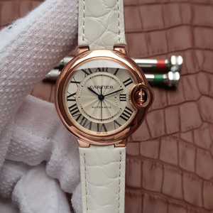 Cartier w6920097 orologio da donna meccanico con palloncino blu (33 mm).