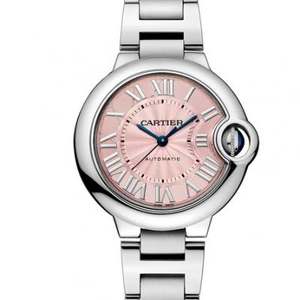 Cartier palloncino blu si è rivelato essere w6920100 quadrante rosa meccanico (33MM) orologio femminile