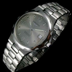 Orologio svizzero di lusso Longines Longines Concas serie 316L acciaio inossidabile cinturino in acciaio interamente in acciaio quadrante grigio diamante digitale automatico cinturino in acciaio meccanico con fondo passante. Orologio svizzero di lusso Longines Longines Concas serie 316L acciaio inossidabile cinturino in acciaio interamente in acciaio quadrante grigio diamante digitale automatico cinturino in acciaio meccanico con fondo passante.