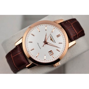 L'orologio da uomo Swiss Longines Serie Master serie Swiss 18K rosa bianco faccia bianca automatico trasparente