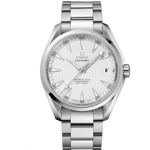 Omega Seamaster 150M serie 231.10.42.21.02.003, bianco faccia/bianco blu ago meccanico orologio da uomo.