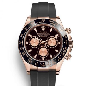 N Factory Rolex Daytona V8 Ultimate Versione m116515ln-0013 Champagne Rose Gold Tape Men's Mechanical Watch Versione di aggiornamento