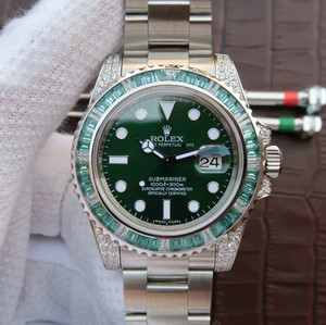 N Factory Best Rolex Submariner Green Water Ghost 116610LV Diamond Versione europea e americana. v7 Ultimate Edition