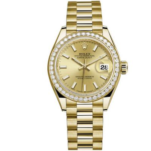 Alta imitazione Rolex Datejust serie 279138RBR-0014 signore orologio meccanico orologio 18k orologio d'oro