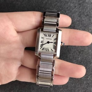 v6 fabbrica Cartier w51008Q serie serbatoio ladies orologio al quarzo