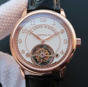 LHランゲ1815シリーズ730.32サンドブラスト限定版手動トゥールビヨンムーブメントメンズ腕時計