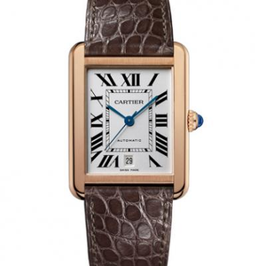 Cartier tank serie W5200026 horloge maat 31x41mm heren riem mechanisch horloge.