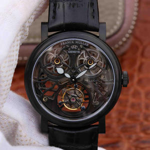 Het Franck Muller GIGA ronde holle tourbillon-horloge schokte de markt. Het horloge maakt gebruik van een hol ontwerp
