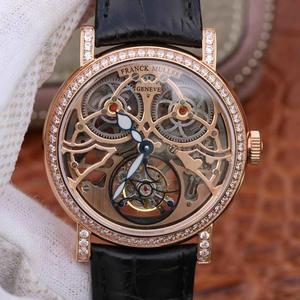 Het Franck Muller GIGA ronde holle tourbillon-horloge schokte de markt. Het horloge maakt gebruik van een hol ontwerp