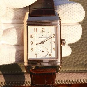 Jaeger-LeCoultre Q3732470 Reverso watch black rose gold two-hand semi-neutral mechanical watch
