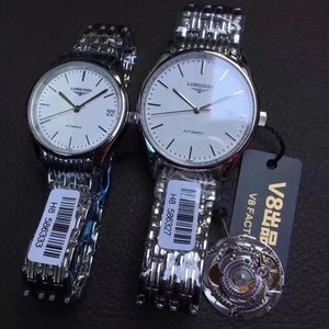 V8 factory Longines Luya series L4.860.4 automatic mechanical couple pair watch (unit price)