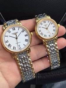 Hoge imitatie Longines prachtige serie van mannelijke en vrouwelijke mechanische paar horloges (prijs prijs)