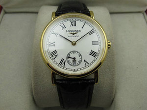 Longines Longines horloge prachtige serie automatisch mechanisch herenhorloge L4.821.4.18.6 witte wijzerplaat Zwitsers uurwerk