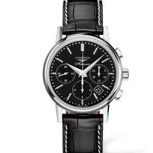 nieuwe Longines klassieke retro serie L2.733.4.72.2 heren chronograaf mechanisch horloge.
