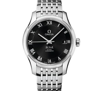 One to one replica Omega De ville Series 431.10.41.21.01.001 Steel Band Men's Mechanical Watch Black Face