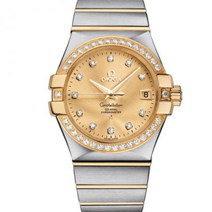 Omega Constellation Series 123.25.35.20.58.001 Mechanical Men's Watch with Gold Face