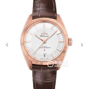 Een-op-een replica Omega Zunba serie heren mechanisch riem roségoud horloge Een-op-een replica Omega Zunba serie heren mechanisch riem roségoud horloge