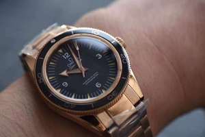 XF Factory Omega Seamaster serie roségoud 007 mannen mechanische replica horloge.