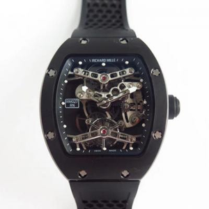 EUR Richard Mille RM 027 Herenhorloge Rubberen band Tourbillon mechanisch uurwerk.