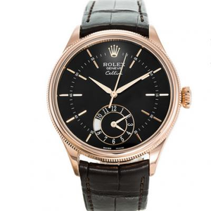 Rolex Cellini 50525 mechanisch herenhorloge met zwarte plaat. .