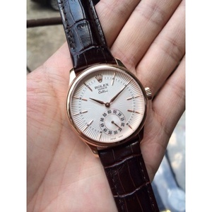 Zwitsers uurwerk hoge imitatie Rolex automatisch mechanisch horloge Zwitsers origineel ETA2836 uurwerk 18K rose goud wit gezicht