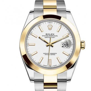 Rolex Datejust serie 126303-0015 herenhorloge met witte plaat.