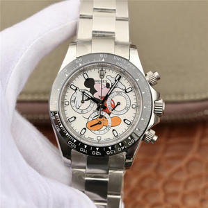 Rolex Daytona-116598RBOW serie chronograaf functie mannen mechanische horloge Mickey Mouse.