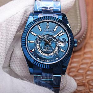 WWF Rolex, Skywalker SKY-DWELLER serie DIW gemodificeerde modellen, automatisch mechanisch herenhorloge, zwarte plaat