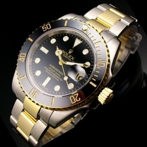 Zwitserse Rolex Rolex herenhorloge Blackwater Ghost Stalker Heren volledig stalen automatisch mechanisch horloge 18K goud zwart oppervlak
