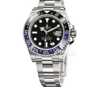 V9 Rolex Greenwich Type II Series 116710BLNR-78200 Men's Steel Band Mechanical Watch, Coke Ring
