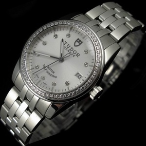 Wereldberoemde horloges Zwitserse uurwerk fijne imitatie Tudor Junyu all-stalen stalen riem kast met diamanten drie-pins diamant schaal Zwitserse beweging Hong Kong assemblage