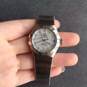 V6 Factory New Omega Constellation White Shell Face Ladies Mechanical Watch