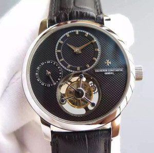Vacheron Constantin's top echte tourbillon serie mechanische mannen horloge 24 uur display aan de linkerkant