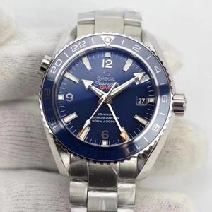 Omega XF Ocean Universe 43.5mm four hands with Gmt function to adjust the time and the small second hand can stop stainless steel strap