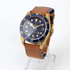 XF New Product Tudor Blue Bronze Flower Really Buy Genuine Opened Molds There is a detailed comparison chart of the disassembled table, Free original blue cloth strap Men's watch is true