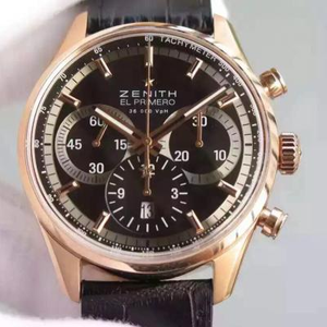 Een-op-een replica Zenith ELPRIMERO gebogen saffierglas dubbelzijdig saffier mechanisch herenhorloge Een-op-een replica Zenith ELPRIMERO gebogen saffierglas dubbelzijdig saffier mechanisch herenhorloge