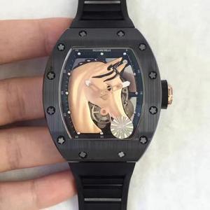 KV produced the new Richard Mille RM4 golden horse head Size: 42.70mm*50.00mm*15.95mm