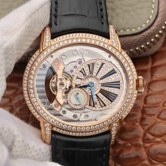 V9 Factory Audemars Piguet Millenium Series 15350 Rose Gold Diamond Edition mechanisch herenhorloge - Klik op de afbeelding om het venster te sluiten