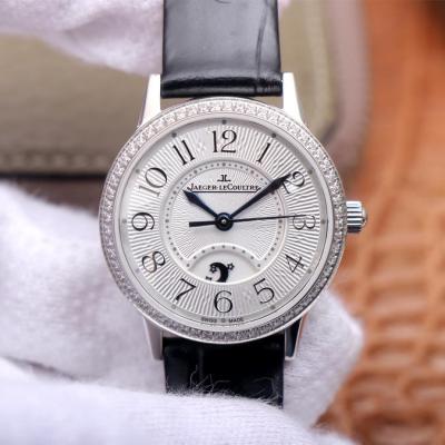 MG fabriek Jaeger-LeCoultre dating serie horloge, dames automatische mechanische horloge (witte plaat) met diamanten - Klik op de afbeelding om het venster te sluiten