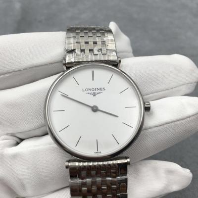 Longines Garland-serie geïmporteerd quartz uurwerk, eenvoudige en elegante witte plaat, zowel mannen als vrouwen kunnen dragen - Klik op de afbeelding om het venster te sluiten