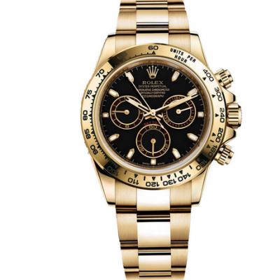 JH Factory Rolex Universe Chronograph Full Gold Daytona 116508-0004 Men's Mechanical Watch V7 Edition - Klik op de afbeelding om het venster te sluiten
