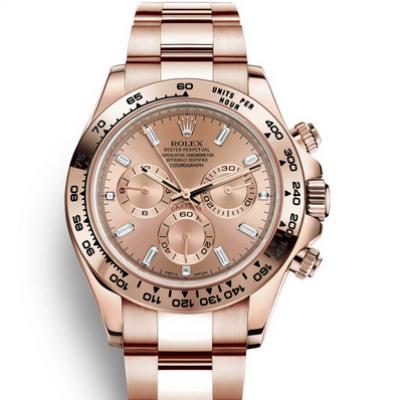 JH Rolex Universe Chronograph Full Rose Gold Gold Daytona m116505-0012 Men's Mechanical Watch V7 Edition - Klik op de afbeelding om het venster te sluiten